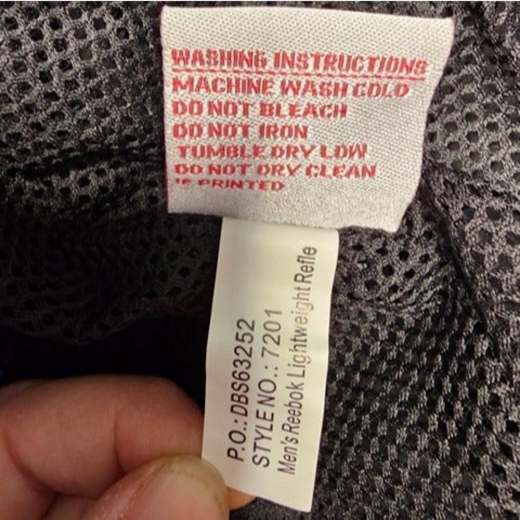 Vintage Reebok Blue/Black Auto Finishers 3M NASCAR Windbreaker Jacket Size XXL - Picture 7 of 10